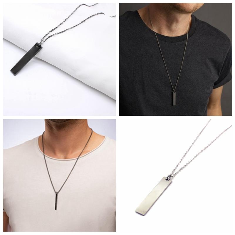 Pendant Necklaces 2021 Fashion Rectangle Men Simple Necklace Punk Classic Stainless Steel Cuban Chain For Jewelry Gift
Pendant Necklaces 2021 Fashion Rectangle Men Simple Necklace Punk Classic Stainless Steel Cuban Chain For Jewelry Gift