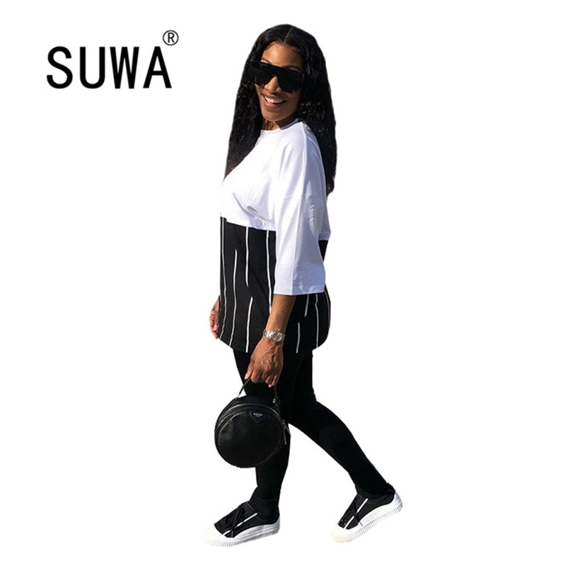 Black White Patchwork Tracksuit 2 Piece Pants Sets Women Lounge Wear Long Sleeve Sweatshirt Top Jogger Leggings Free 210525, Multi
Black White Patchwork Tracksuit 2 Piece Pants Sets Women Lounge Wear Long Sleeve Sweatshirt Top Jogger Leggings Free 210525, Multi