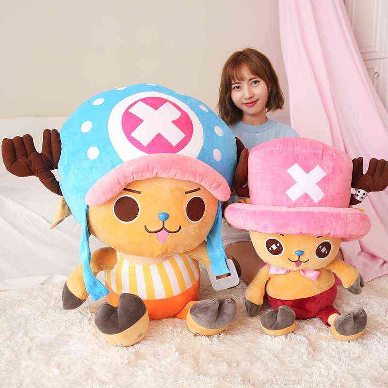 Big Size Anime One Piece Chopper Plush Stuffed Doll Toy Kawaii Cute Lovely Soft Plush Toys Kids Pillow Gift Children Birthday AA220314