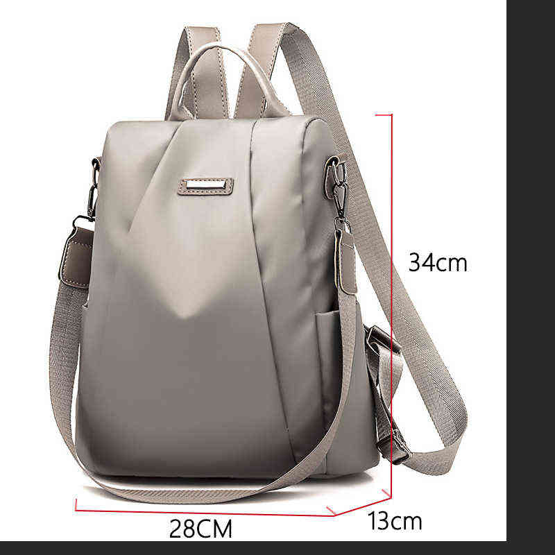 Fashion Anti-theft School Bag for Girls Multifunction Waterproof Backpack Casual Shoulder Travel Bags Ladies Bagpack Mochilas Y1105