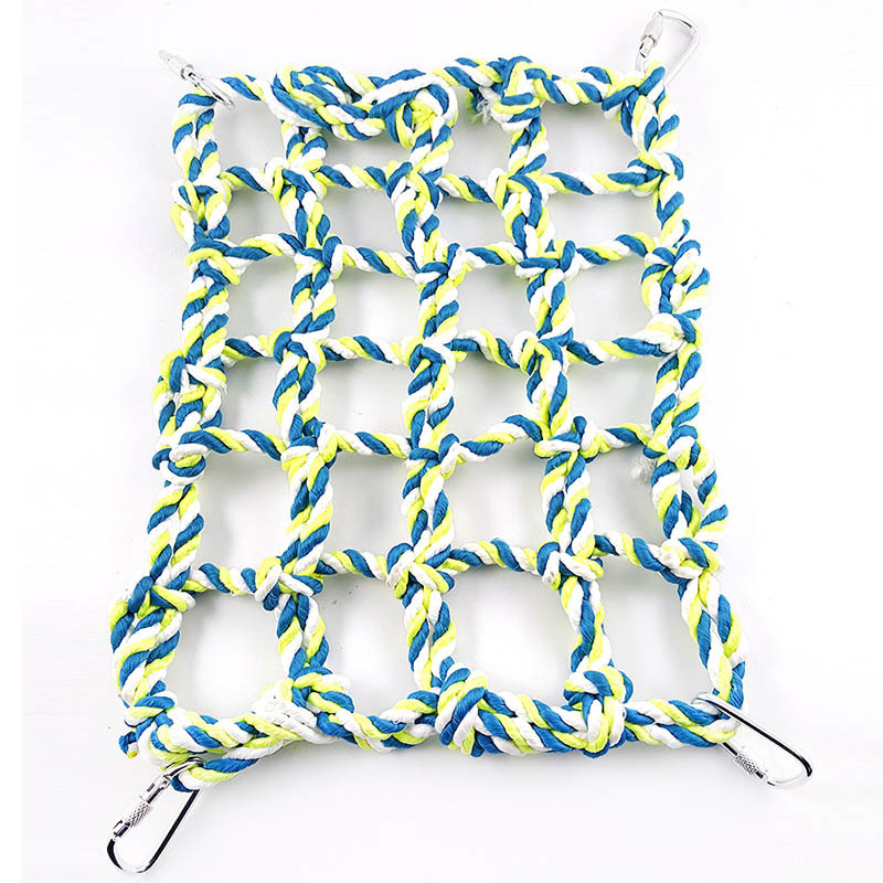 1PC Small Animal Supplies Cute Pet Activity Toy Hamster Ferret Tools Pet Products Cage Hanging Net Parrot Climbing Ladder
