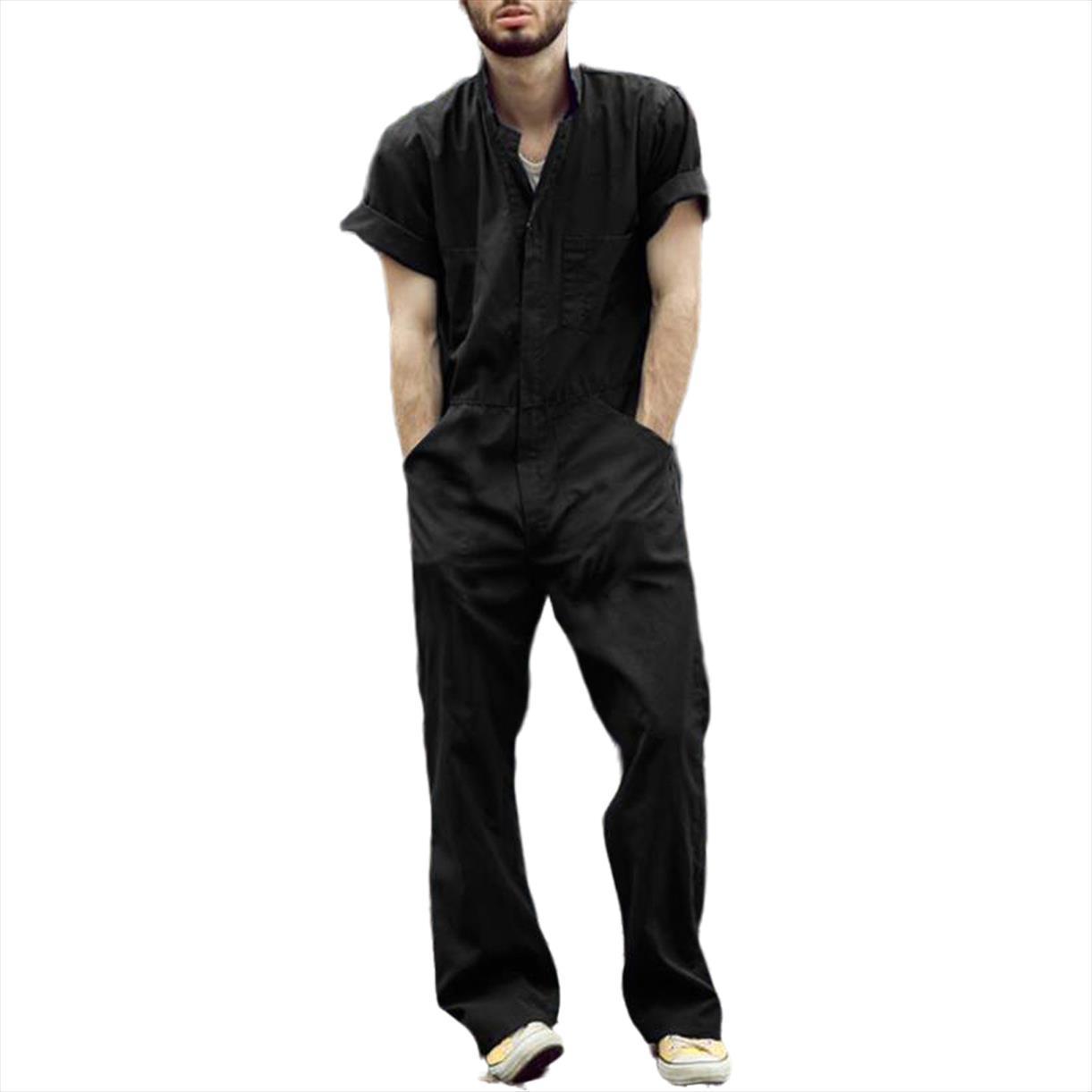 summer casual romper women pant short sleeve solid loose overalls fashion cotton linen jumpsuit with pockets plus size, Black
summer casual romper women pant short sleeve solid loose overalls fashion cotton linen jumpsuit with pockets plus size, Black