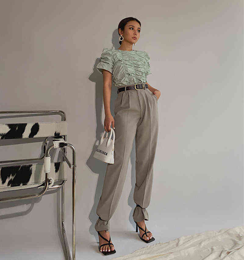 Spring Office Lady High Quality Elegant Casual Fashion Wide Leg Women Female Pants Sales 211115