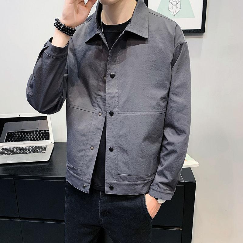 Men's Jacket 2021 Autumn And Winter Solid Color Comfortable Casual Young People Personality Fashion Trend Clothing Jackets
