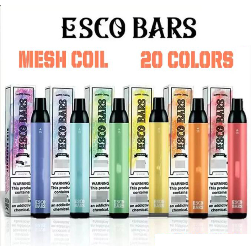 Esco Bars Disposable vape E cigarettes 2500 Puffs Vapor Pen 1000mAh Battery Pod Device 6ml Prefilled Mesh Coil Pods Vaporizers lux air bar flow cuvie bang XXL puff plus
Esco Bars Disposable vape E cigarettes 2500 Puffs Vapor Pen 1000mAh Battery Pod Device 6ml Prefilled Mesh Coil Pods Vaporizers lux air bar flow cuvie bang XXL puff plus
