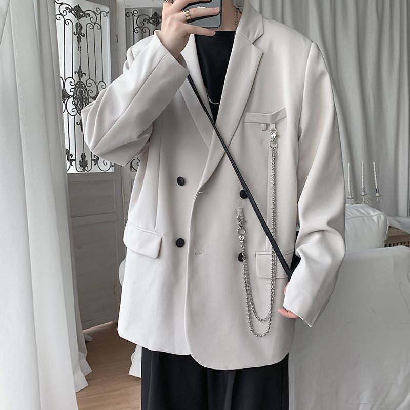 White Fried Street Suit Coat Men's Spring And Autumn Winter Wear Japanese DK Uniform JK Design Feeling Top Couple's BF Suits & Blazers
White Fried Street Suit Coat Men's Spring And Autumn Winter Wear Japanese DK Uniform JK Design Feeling Top Couple's BF Suits & Blazers