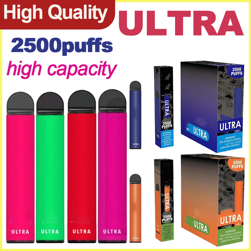 ULTRA Disposable Vape 2500puffs Vapor pre-filled e cigarette Device Pen Pod kit Cartridges Pods Stick Style Portable Vaporizer VS puff bars
ULTRA Disposable Vape 2500puffs Vapor pre-filled e cigarette Device Pen Pod kit Cartridges Pods Stick Style Portable Vaporizer VS puff bars