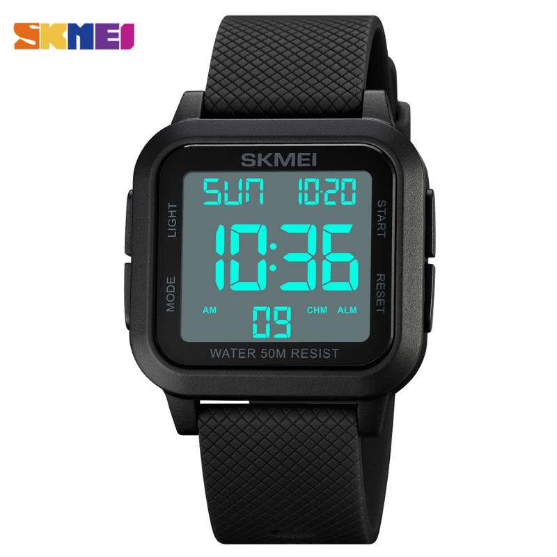 Wristwatches SKMEI Japan Digital Movement Sport Watch Mens Stopwatch Countdown LED Light 5Bar Waterproof Date Clock 1894, Color 5
Wristwatches SKMEI Japan Digital Movement Sport Watch Mens Stopwatch Countdown LED Light 5Bar Waterproof Date Clock 1894, Color 5