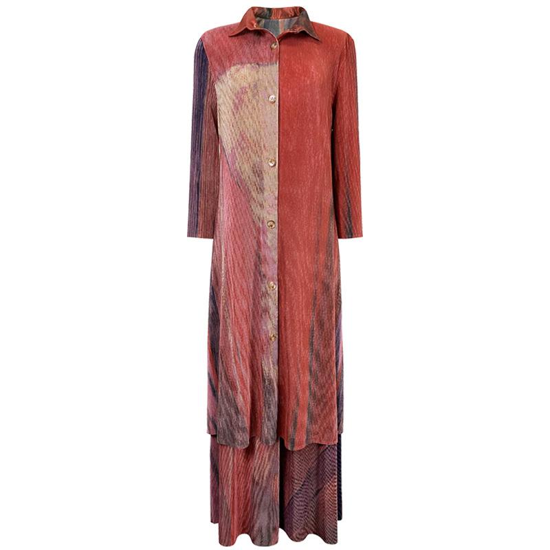 Women's Two Piece Pants Pleated Fall 2021 Fashion Dress Sets Plus Size Korean Long Wide Leg, White 
Women's Two Piece Pants Pleated Fall 2021 Fashion Dress Sets Plus Size Korean Long Wide Leg, White