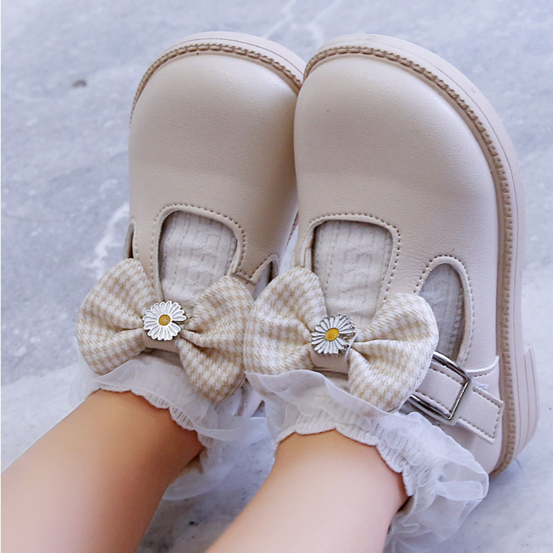 Girls Shoes Flower Leather Shoes Kids Plaid Butterfly T Strap Princess Shoes Non-slip Children Party Toddler Autumn Spring, Beige
Girls Shoes Flower Leather Shoes Kids Plaid Butterfly T Strap Princess Shoes Non-slip Children Party Toddler Autumn Spring, Beige
