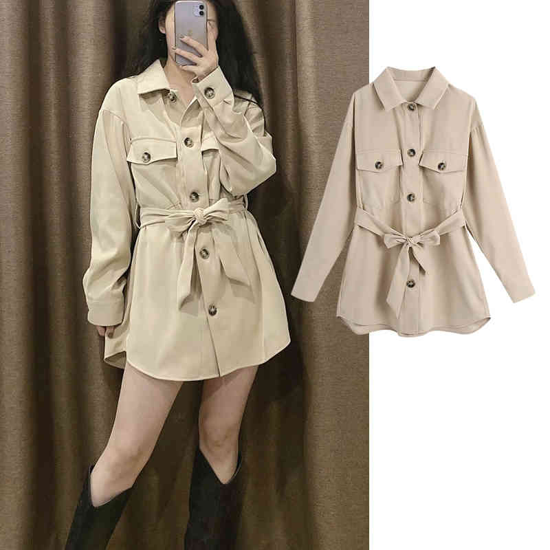Women's Down & Parkas Shirt style jacket Elegant Single-breasted Sashes Long sleeve Jacket Autumn Coat H38S, Black
Women's Down & Parkas Shirt style jacket Elegant Single-breasted Sashes Long sleeve Jacket Autumn Coat H38S, Black
