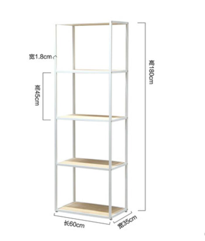 Clothing store display rack women's cloth shop hanging Organization shoe bag racks landing against the wall clothes Storage Holders white