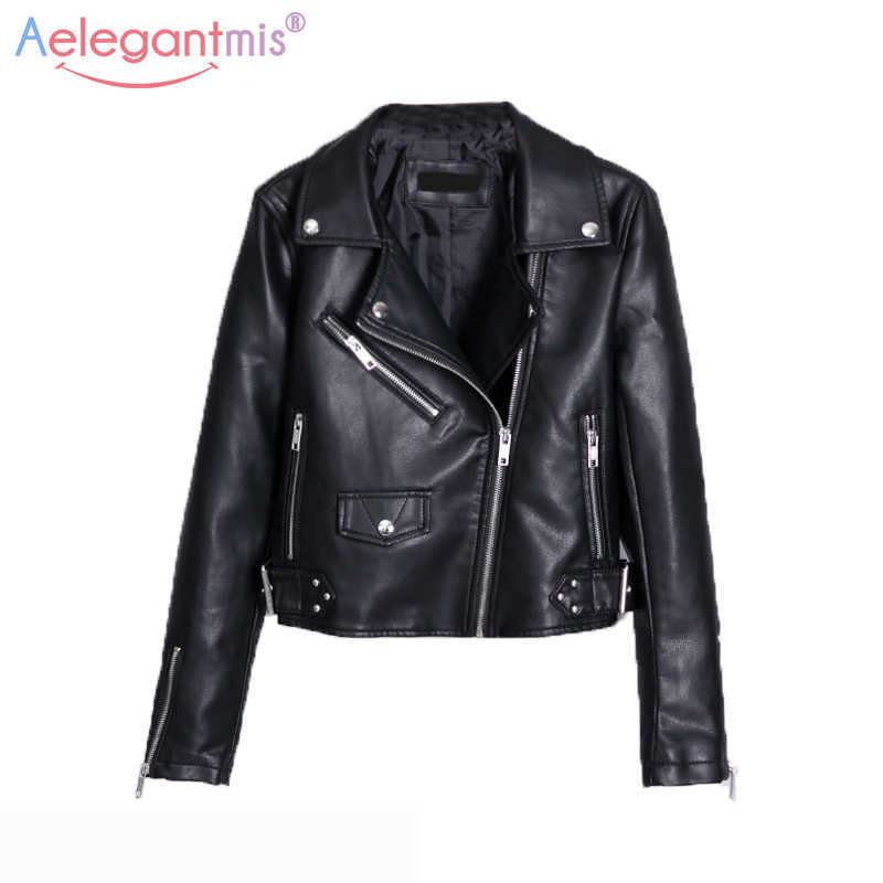 Aelegantmis Autumn Winter Classic Black Pu Leather Jacket Women Short Faux s Street Casual Biker Coat 210607, Blue
Aelegantmis Autumn Winter Classic Black Pu Leather Jacket Women Short Faux s Street Casual Biker Coat 210607, Blue