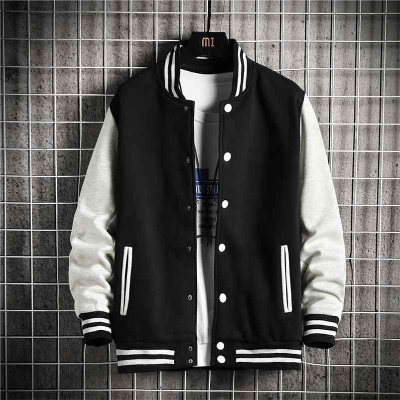 KOLMAKOV Arrival Korean Men's 50% Cotton Bomber Jackets Men Streetwear Jacket Patchwork Cardigan Coat Male 4 Color M-5XL 210819