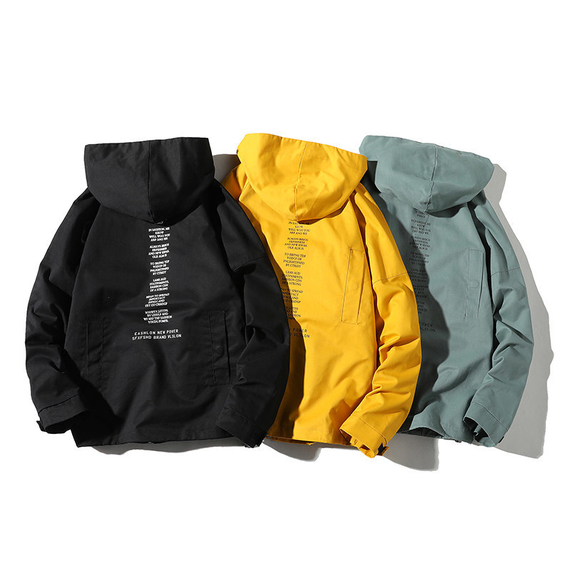 BOLUBAO Hooded Jacket Men Fashion Coat Autumn Hip Hop Jackets Male Streetwear Casual Solid Color Jackets 210518