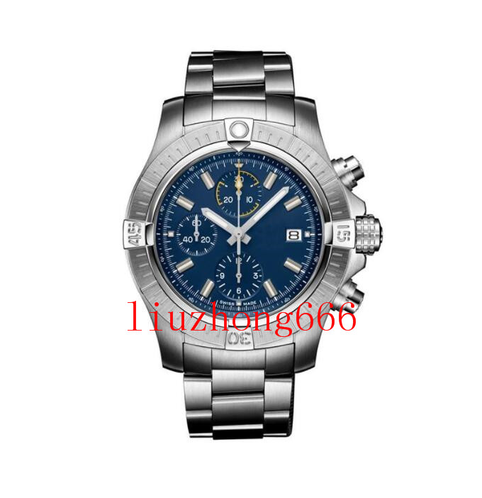 2021 New fashion Super Avenger II 1884 designer watch mans automatic mechanical quartz movement full working luxury watches WHK7, 50m waterproof
2021 New fashion Super Avenger II 1884 designer watch mans automatic mechanical quartz movement full working luxury watches WHK7, 50m waterproof