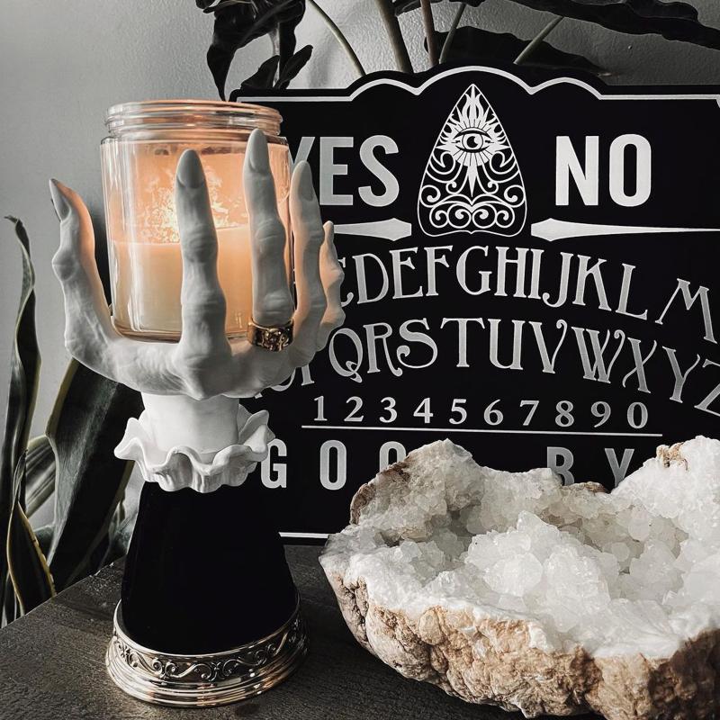 Candle Holders Holder Halloween Palm Shaped Resin Candlestick Indoor Ornament Artware For Home Shops
Candle Holders Holder Halloween Palm Shaped Resin Candlestick Indoor Ornament Artware For Home Shops
