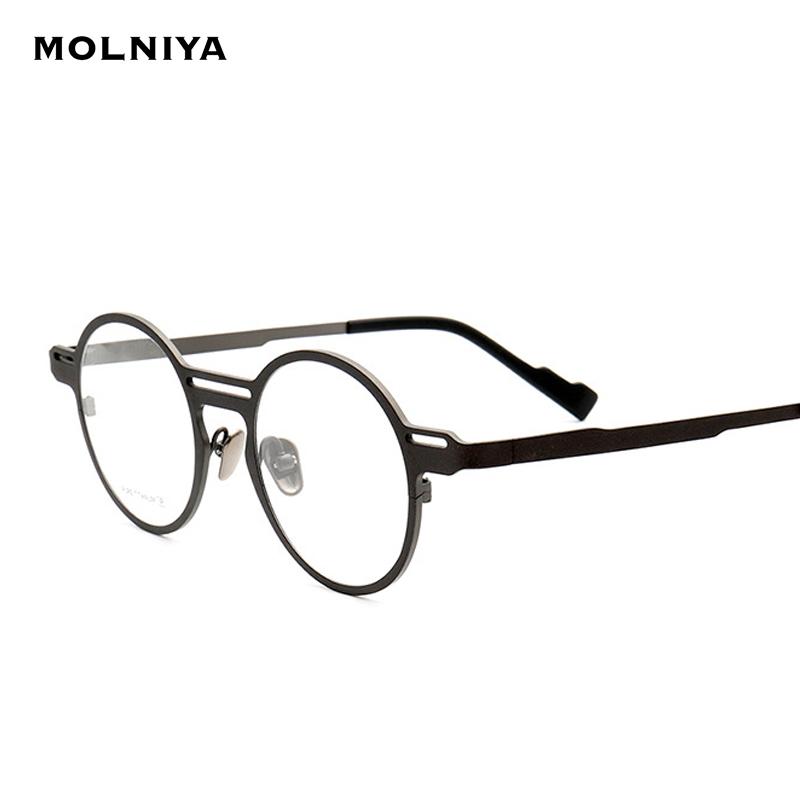 Fashion Sunglasses Frames Pure Titanium Glasses Frame Est Round Spectacles Men Women Optical Prescription Eyeglasses Clear Lens Unisex
Fashion Sunglasses Frames Pure Titanium Glasses Frame Est Round Spectacles Men Women Optical Prescription Eyeglasses Clear Lens Unisex