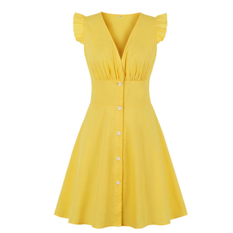 Skirt Single Breasted V-neck Sexy Dress 6256 Two Piece