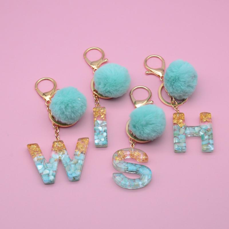 Keychains Creative With Fur Ball Jewelry Ornament Couple Gift Letter Keychain Bag Pendant Alphabet Key Chain Glitter Keyring
Keychains Creative With Fur Ball Jewelry Ornament Couple Gift Letter Keychain Bag Pendant Alphabet Key Chain Glitter Keyring