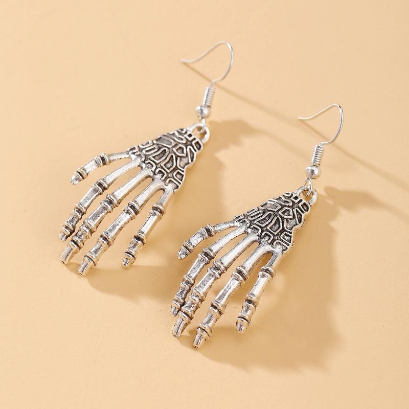 Dangle & Chandelier Earrings For Women Girls Drop Punk Cool Halloween Skull Palm Skeleton Charm Gift Party Simple Fashion Jewelry, Silver
Dangle & Chandelier Earrings For Women Girls Drop Punk Cool Halloween Skull Palm Skeleton Charm Gift Party Simple Fashion Jewelry, Silver