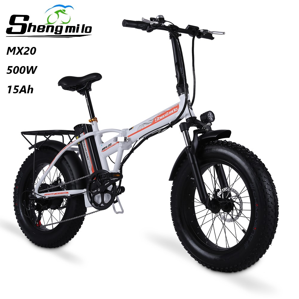 Shengmilo MX20 20 Inch Folding Electric 500W Mountain Bike 40KM/H City Fat Tire Bicycle Adult E-bike Beach Cruiser, 20 inches black
Shengmilo MX20 20 Inch Folding Electric 500W Mountain Bike 40KM/H City Fat Tire Bicycle Adult E-bike Beach Cruiser, 20 inches black
