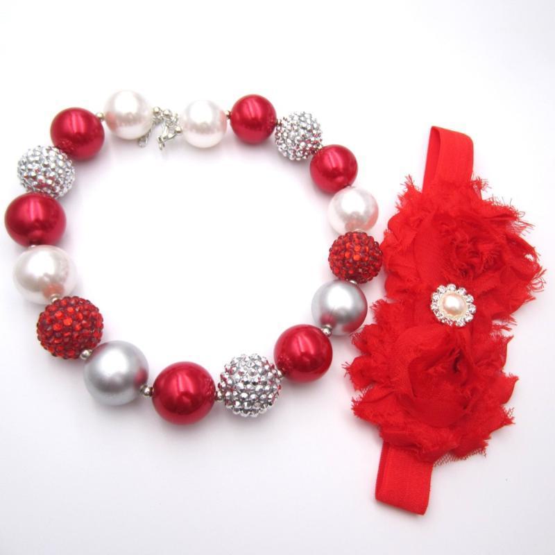 Earrings & Necklace Nice Baby Girls 20mm Red Pearl Beads Chunky Bubblegum Flower Elastic Head Band Jewelry Sets Toddler Kids Year Gift, Silver
Earrings & Necklace Nice Baby Girls 20mm Red Pearl Beads Chunky Bubblegum Flower Elastic Head Band Jewelry Sets Toddler Kids Year Gift, Silver