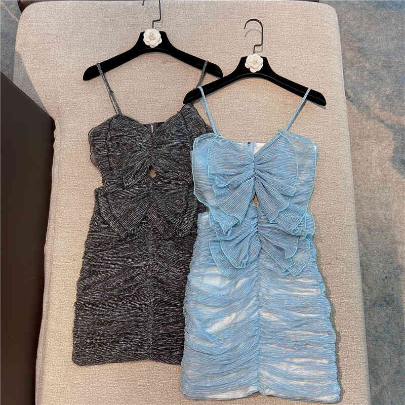 EXCELLENT QUALITY est Summer Fashion WOmen's Spaghetti Strap Bow Drape Gauze Dress 210521, Blue
EXCELLENT QUALITY est Summer Fashion WOmen's Spaghetti Strap Bow Drape Gauze Dress 210521, Blue