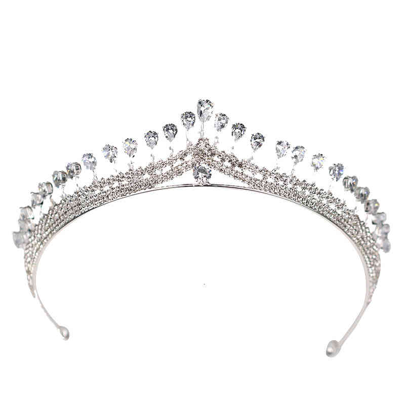 Wedding Hair Jewelry Accessories 2018 Selling Silver Zircon Crown Bridal Dress Headdress Gift Headband