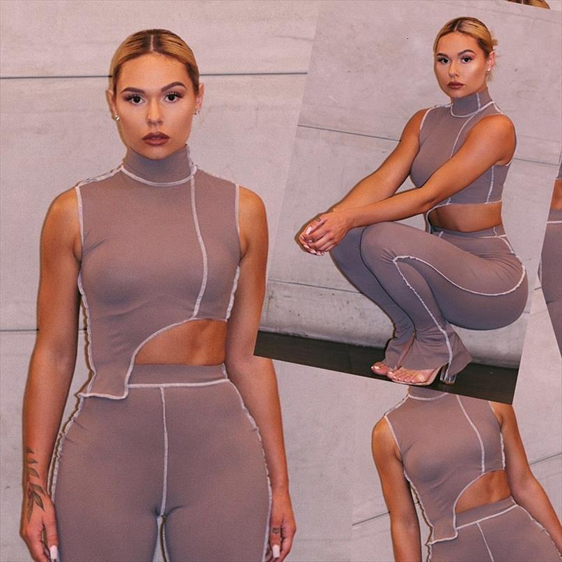 womans fashion irregular bodycon womens tracksuits matching sets club two piece fashionable clothing, Gray
womans fashion irregular bodycon womens tracksuits matching sets club two piece fashionable clothing, Gray