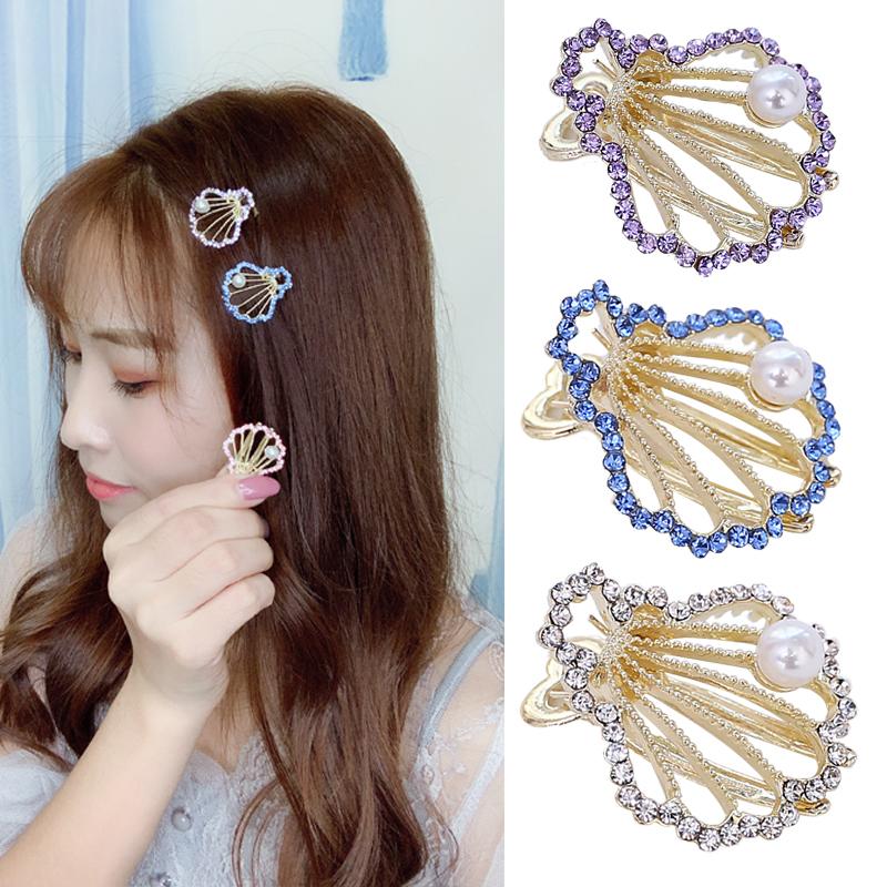 Hair Clips & Barrettes Rhinestone Clip Shell Pearl Barrette Stick Hairpin Styling Accessories For Women Girls Hairpins, Golden;silver
Hair Clips & Barrettes Rhinestone Clip Shell Pearl Barrette Stick Hairpin Styling Accessories For Women Girls Hairpins, Golden;silver