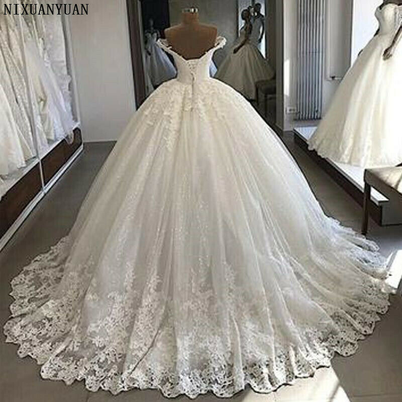 Custom Made Beautiful Sparkle Wedding Dressesi Bling Sweetheart Bridal Ball Gown WeddingDresses Plus Size Vestidos