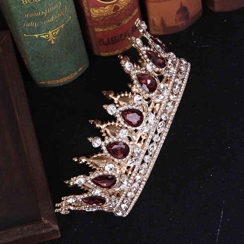 Wedding Hair Jewelry Accessories Color Crystal Bridal Crown Selling Noble Temperament Whole Ring