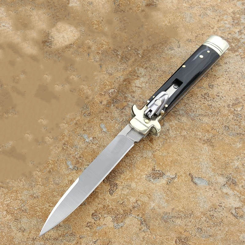 Italian mafia 9 inch automatic knife D2 outdoor hunting tactical self defense pocket survival knives ut85 BM 3300 3400 4600 zt 0456 0630
Italian mafia 9 inch automatic knife D2 outdoor hunting tactical self defense pocket survival knives ut85 BM 3300 3400 4600 zt 0456 0630