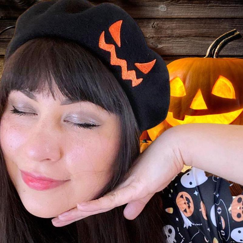 Beanies Pumpkin Beret Female Holiday Party Witch Hat Woolen Walking Smileys Beanie Warm L4r5
Beanies Pumpkin Beret Female Holiday Party Witch Hat Woolen Walking Smileys Beanie Warm L4r5