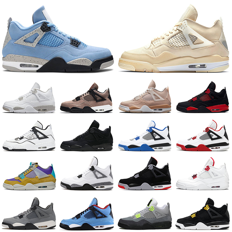 JORDÃN Jumpman 4 4s Men Basketball Shoes University Blue Taupe Haze White Oreo Black Cat DIY Shimmer Bred Mens Women Trainers Outdoor Sports
JORDÃN Jumpman 4 4s Men Basketball Shoes University Blue Taupe Haze White Oreo Black Cat DIY Shimmer Bred Mens Women Trainers Outdoor Sports