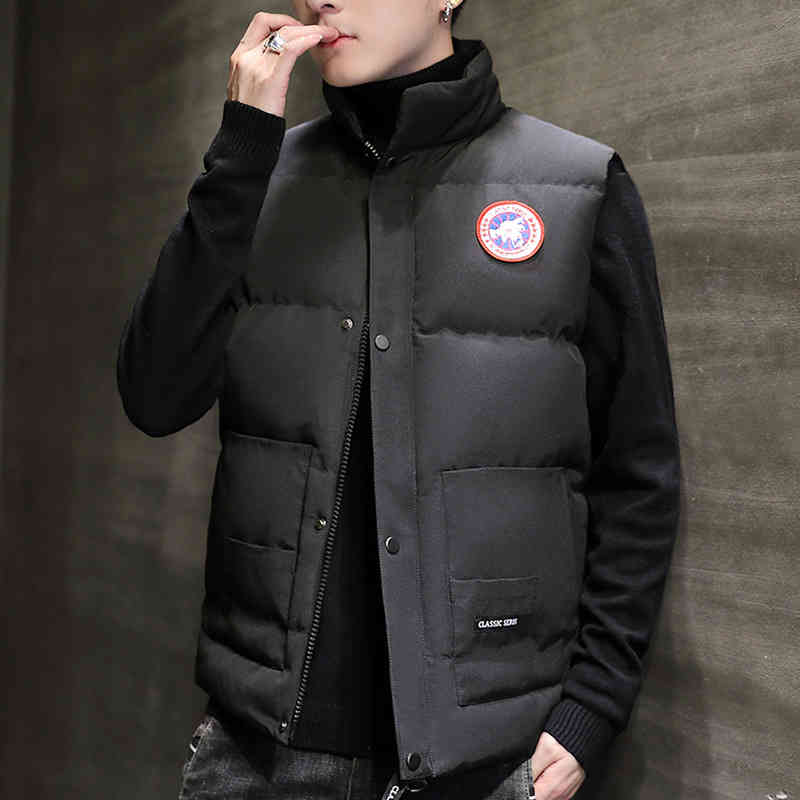 Mens Designer Jacket Autumn and winter goose down Cotton Jacket Vest men's fashion camouflage casual cotton vest waistcoat, Black
Mens Designer Jacket Autumn and winter goose down Cotton Jacket Vest men's fashion camouflage casual cotton vest waistcoat, Black