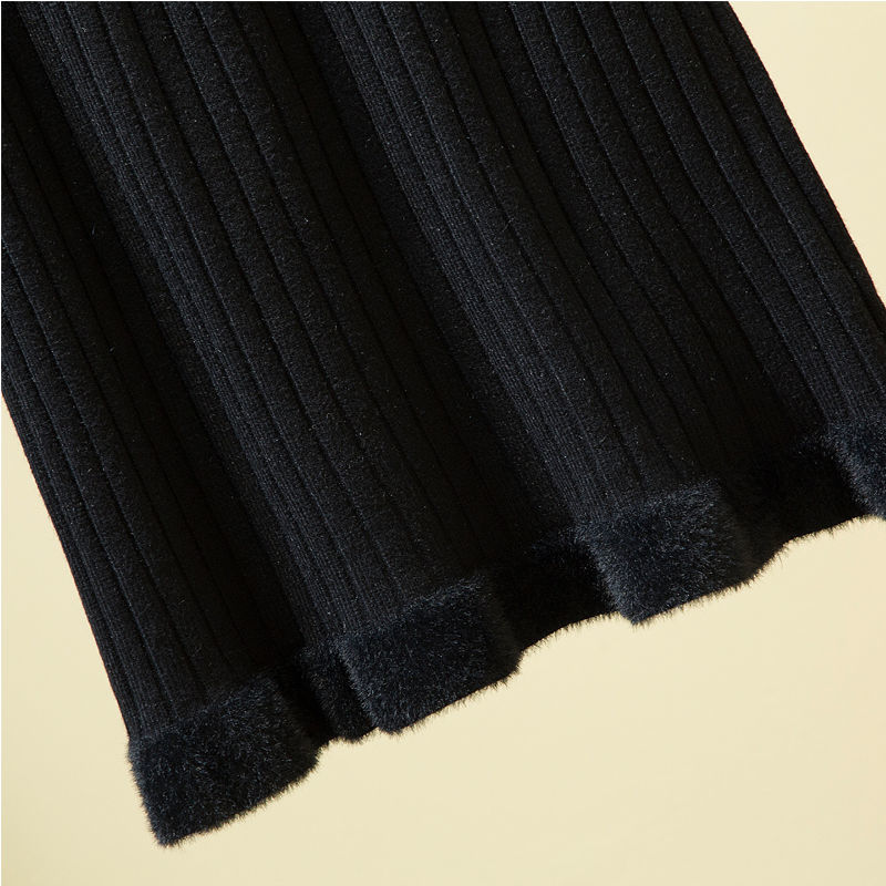 Nomikuma Knitted Women Skirt Korean Contract Color Patchwork A-line Mini Sweater Skirts Autumn Winter Faldas Mujer 6C721 210427