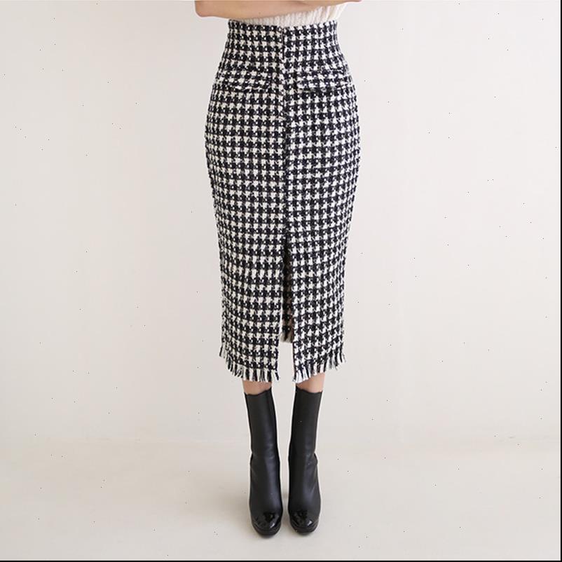 autumn winter tweed plaid women skirt elegant houndstooth woolen tassel split office ol bodycon pencil midi skirts, Black
autumn winter tweed plaid women skirt elegant houndstooth woolen tassel split office ol bodycon pencil midi skirts, Black