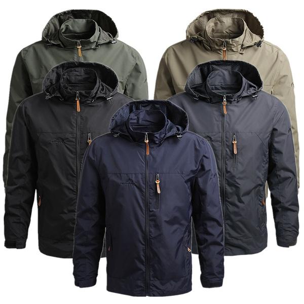 Men's Jackets Men Outdoor Hiking Waterproof Hooded Windbreaker Coat Autumn Casual Zipper Raincoat Tactics Military 5XL, Black;brown
Men's Jackets Men Outdoor Hiking Waterproof Hooded Windbreaker Coat Autumn Casual Zipper Raincoat Tactics Military 5XL, Black;brown
