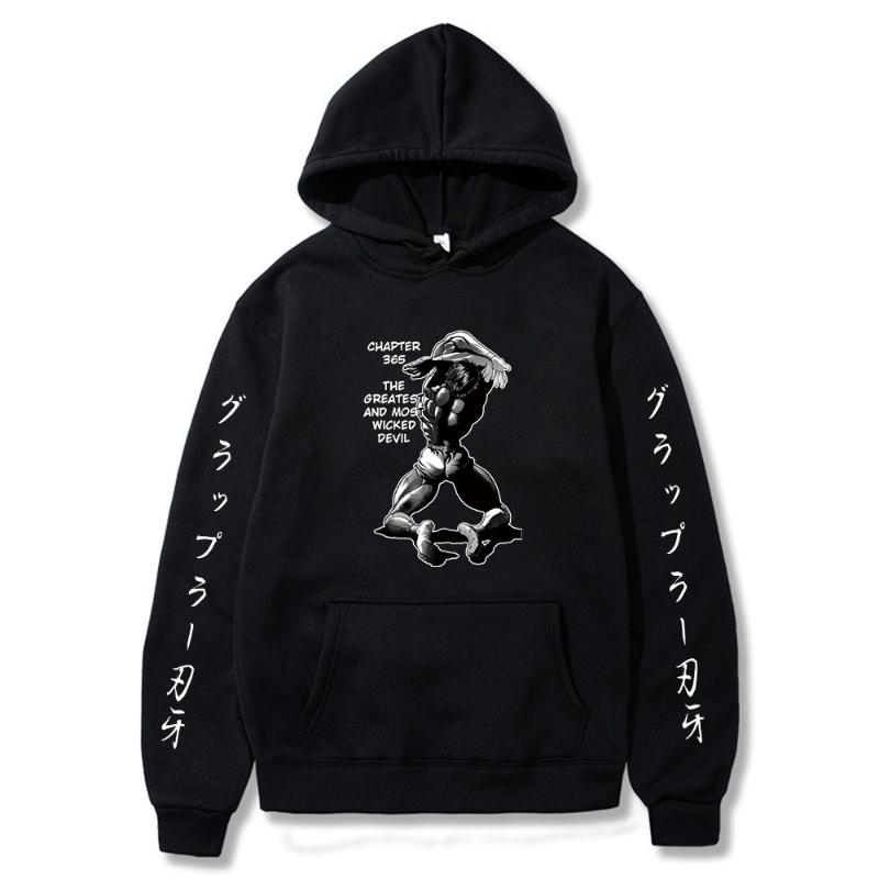 Men's Hoodies & Sweatshirts Anime Baki The Grappler Hoodie Hanma Printing Sweatshirt Pullover Fashion Hip Hop Streetwear Tops, Black
Men's Hoodies & Sweatshirts Anime Baki The Grappler Hoodie Hanma Printing Sweatshirt Pullover Fashion Hip Hop Streetwear Tops, Black