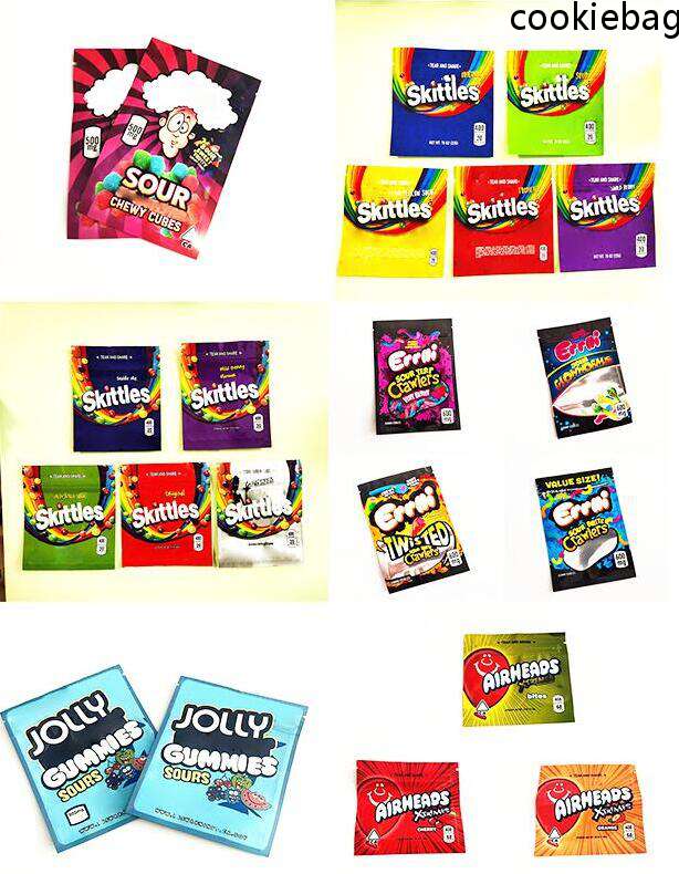 Mylar AIRHEADS Warheads Life Savers Sweetarts Zkittlez Bag Newest Skittles Errlli Cannaburst Cheetos Storage bags
Mylar AIRHEADS Warheads Life Savers Sweetarts Zkittlez Bag Newest Skittles Errlli Cannaburst Cheetos Storage bags