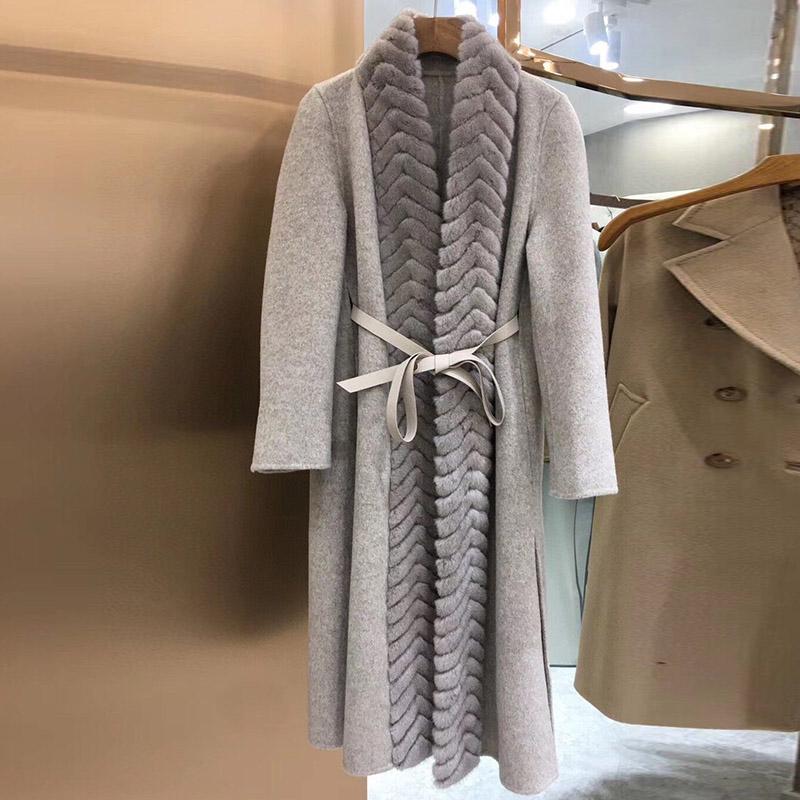 Women' Fur & Faux 2021 Cashmere Coat With Collar Natural Mink Trim Wool Blends Real Winter Jacket Women Outerwear Belt Streetwear, Khaki
Women' Fur & Faux 2021 Cashmere Coat With Collar Natural Mink Trim Wool Blends Real Winter Jacket Women Outerwear Belt Streetwear, Khaki