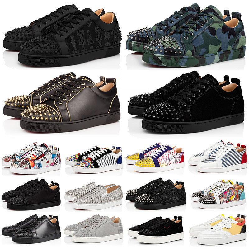 Red bottoms low sneakers men women designer casual shoes top Black White Camo Green Glitter Grey pink leather suede mens fashion spikes trainers shoe fashion 35-47, 38
Red bottoms low sneakers men women designer casual shoes top Black White Camo Green Glitter Grey pink leather suede mens fashion spikes trainers shoe fashion 35-47, 38