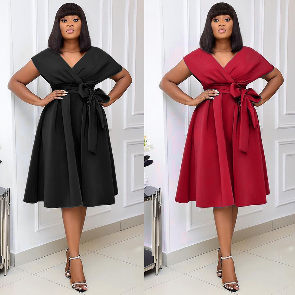 2021african dresses for women v-neck dashiki midi dress ankara robe 2021 spring summer office lady elegant business outfit, Red
2021african dresses for women v-neck dashiki midi dress ankara robe 2021 spring summer office lady elegant business outfit, Red