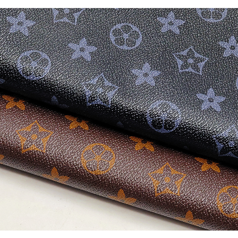 Designer tote bag & shoes Making Materials PVC Leather Flower Fabric Printing Travel Bags Wallet purse backpack 0.91x1.3m PU Zipper lock hardware partsfor Handbag