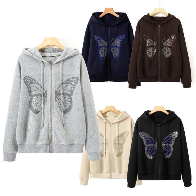 Women's Jackets Y2K Rhinestone Skeleton Hoodies Women Gothic Grunge Zip Up Oversized Sweatshirts Autumn Retro Harajuku Hooded Streetwear, Black;brown
Women's Jackets Y2K Rhinestone Skeleton Hoodies Women Gothic Grunge Zip Up Oversized Sweatshirts Autumn Retro Harajuku Hooded Streetwear, Black;brown