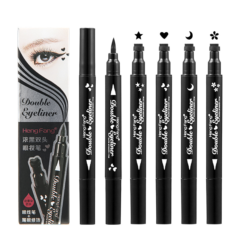 2 In1 Double-headed Eyeliner Stamp Liquid Eyeliner Pencil Waterproof Makeup Stamps Eye liner Pencil Quick Dry Eye Makeup Tools, Black
2 In1 Double-headed Eyeliner Stamp Liquid Eyeliner Pencil Waterproof Makeup Stamps Eye liner Pencil Quick Dry Eye Makeup Tools, Black
