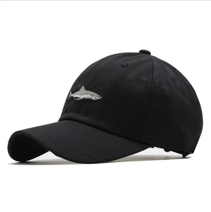 Wholesale Cotton Coated Washed Baseball Cap Little Shark Hat Exclusive For Cross-Border Factory Direct Sales Fishing Sun Hat, Black
Wholesale Cotton Coated Washed Baseball Cap Little Shark Hat Exclusive For Cross-Border Factory Direct Sales Fishing Sun Hat, Black