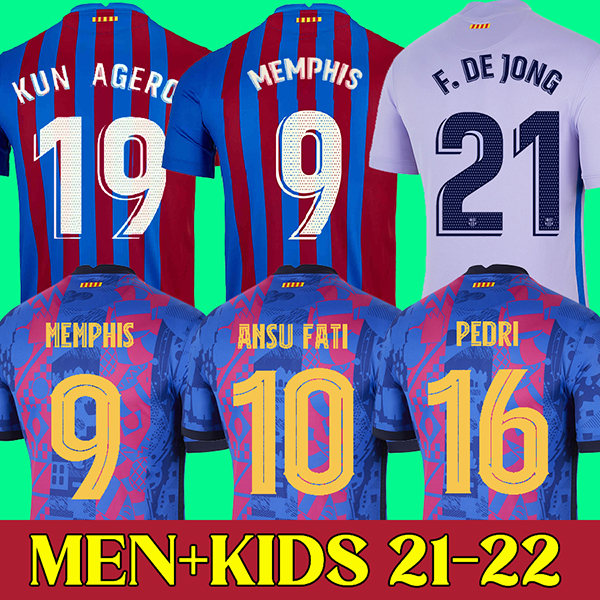 21 22 Barcelona soccer jersey 2021 2022 MEMPHIS ANSU FATI football shirt KUN AGUERO PEDRI DE JONG camiseta futbol Maillots foot top thailand men and kids, Third kids
21 22 Barcelona soccer jersey 2021 2022 MEMPHIS ANSU FATI football shirt KUN AGUERO PEDRI DE JONG camiseta futbol Maillots foot top thailand men and kids, Third kids